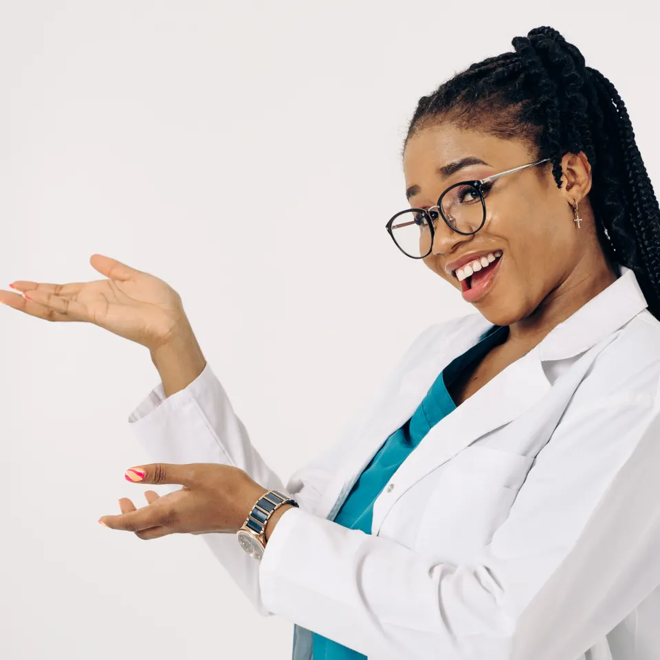 Portrait of Dr Geetha Raman, pathologist