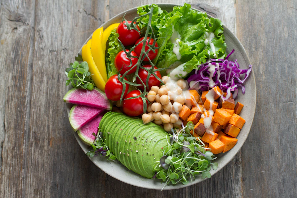 Nutritious meal prepared as part of digestive health guidance
